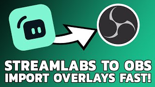 HOW TO IMPORT OVERLAYS FROM STREAMLABS TO OBS  FAST [upl. by Annekahs]