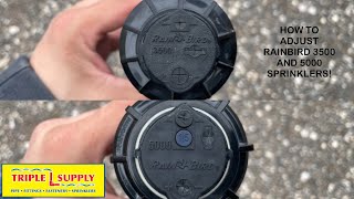 How to adjust Rainbird 3500 and 5000 sprinklers [upl. by North]