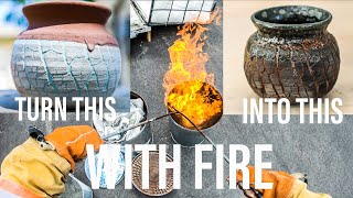 How to RAKU pottery My FAVORITE way to finish pottery [upl. by Melda615]