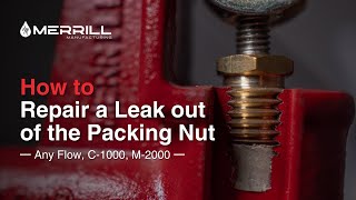 How to Repair a Leak Out of the Packing Nut  Any Flow C1000 and M2000 Yard Hydrants [upl. by Ailis711]