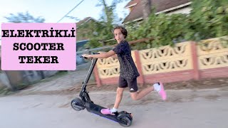 Elektrikli Scooterla Tek Teker HÜSO HiFree G1 [upl. by Arimahs]