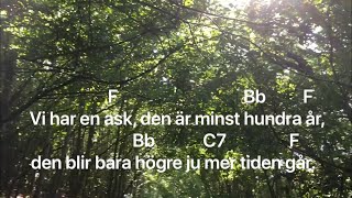 Sommarsång Ask text med ackord Vi har en ask den är minst hundra år Majas alfabetssånger [upl. by Kilbride]