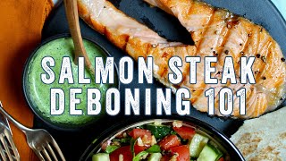 How to Debone a Salmon Steak [upl. by Freemon]