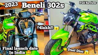 2023 Benelli 302s 🤩  Benelli 300 new look  Duel Disc  Final launch date in india  Sound 😱 [upl. by Kaenel439]