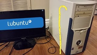 Lubuntu running on a 15 year old computer [upl. by Atenek984]