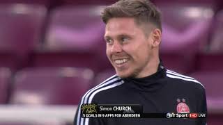 Hearts 2 v Aberdeen 1 SPL 8th April 2016 [upl. by Eaj]