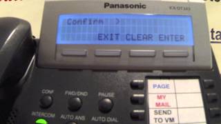 ProStar Communications  Voicemail Setup  Panasonic KXDTNT [upl. by Clauddetta212]