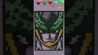 Perler Beads Timelapse Perfect Cell  Dragon Ball Z Pixel Art [upl. by Sheya]