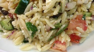 Orzo amp Veggie Salad Leftover Makeover  Noreens Kitchen [upl. by Nauaj]