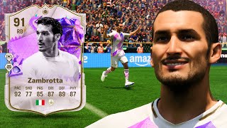 91 Ultimate Birthday Icon SBC Zambrotta WATCH THIS before completing [upl. by Yelsel42]