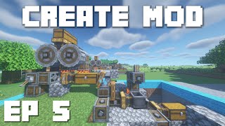 Minecraft Create Mod Tutorial  Automated Ore Processing System Ep 5 [upl. by Olemrac]