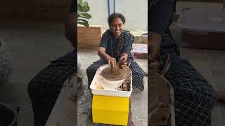 Simple Pottery making for beginners kaviartstudio pottery potterymaking [upl. by Bilak35]