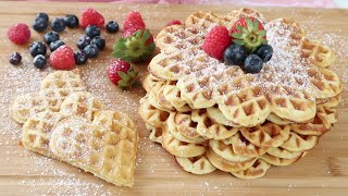 HIMMLISCHE WAFFELN IN NUR 10 MINUTEN  WaffelteigGrundrezept  YUMMY 🧇 [upl. by Almire]