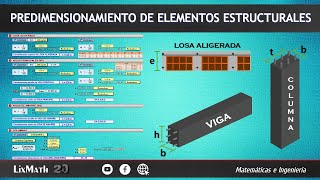 Predimensionamiento de Elementos Estructurales Pórticos [upl. by Libys]