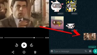 Convert MP4 video to WhatsApp Animated Stickers  Gallery video MP4 to WebP [upl. by Anairol]