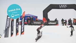 Snowboard European Cup  Slopestyle Laax [upl. by Goddart668]