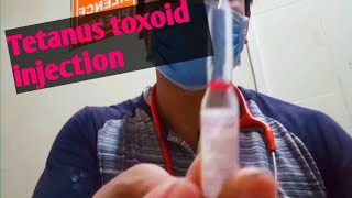 How to give a tetanus toxoid injection  Intramuscular [upl. by Ynned]