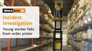 Incident Investigation Young Worker Falls From Forklift  WorkSafeBC [upl. by Woodrow]