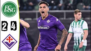 St Gallen vs Fiorentina Highlights Europa Conference League 2024  fiorentina vs st gallen [upl. by Wendolyn]