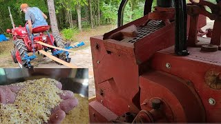 1940 Meadows Gristmill grinding cornmeal [upl. by Dalila953]