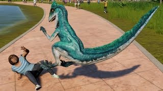 Jurassic World Evolution  Velociraptor amp Deinonychus Breakout amp Fight 1080p 60FPS [upl. by Waechter252]