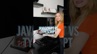 What is the difference between JavaScript and TypeScript  tech coding stem [upl. by Pugh]