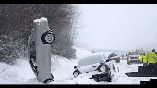 Russia Winter Car Crashes  Russia Dashcam Compilations [upl. by Wyly]