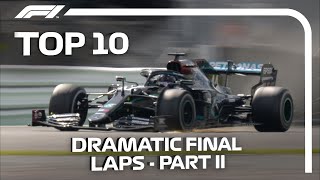 Top 10 Dramatic Final Laps In F1  Part 2 [upl. by Dylana]