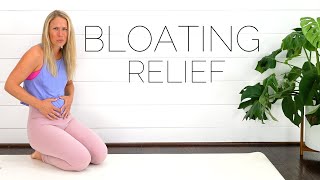 BLOATING RELIEVING EXERCISES  Yoga Moves to Relieve Bloating Fast [upl. by Anadal]