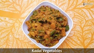 Kadai Vegetables l Sattvic Recipes [upl. by Emearg]