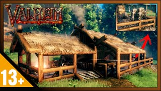 Valheim How To Build Blacksmith House  Riverwood Blacksmith Skyrim  Build Guide [upl. by Nynahs]