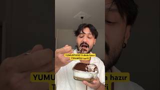 YUMURTASIZ 5 DKDA HAZIR TİRAMİSU TARİFİ shorts tiramisu evdeyap [upl. by Anivahs901]