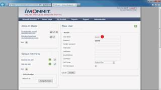 Create and Edit iMonnit Wireless Sensor Network Users [upl. by Tipton539]