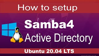 How to install Active Directory on Ubuntu 20 04 LTS [upl. by Xylon]