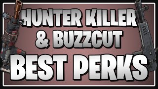 The BEST PERKS for the Hunter Killer amp Buzzcut in Fortnite Save the World [upl. by Carlson]