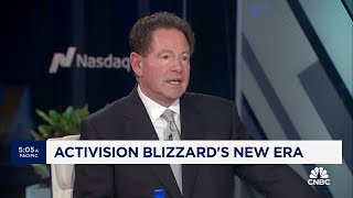 Activision Blizzard CEO Bobby Kotick on leadership change Microsoft acquisition and next steps [upl. by Bigg]