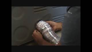 How to install a dryer vent flexible pipe [upl. by Asiulana]