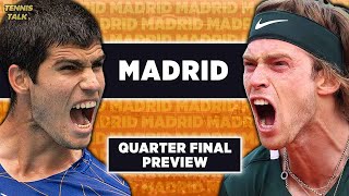 Alcaraz vs Rublev  Madrid Open 2024 QF  Tennis Prediction [upl. by Cadell]