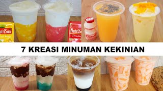 7 KREASI RESEP MINUMAN KEKINIAN SEGAR  BISA BUAT IDE JUALAN [upl. by Cotterell508]