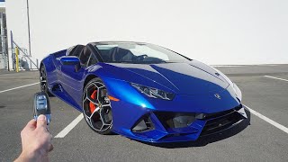 2020 Lamborghini Huracan EVO Spider Start Up Exhaust Test Drive and Review [upl. by Nerual584]