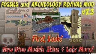 Fossils amp Archeology 73 1st Look Showcase for Minecraft 1710 [upl. by Ielirol650]