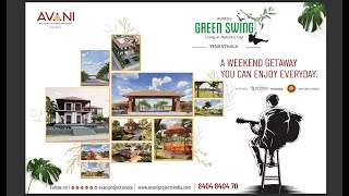 Green Swing  Resort Style Villa Plots near Shankarpally  DTCPRERA Approved Gated Community AVANI [upl. by Yrod]