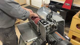 Installing the roll in the drum sander SuperMax 1632 [upl. by Buke835]