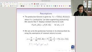 Solow Growth Model 2 The production function [upl. by Eecats962]