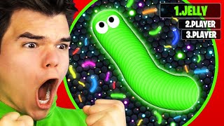 I BECAME THE LARGEST SNAKE In SLITHERIO World Record [upl. by Ingram]