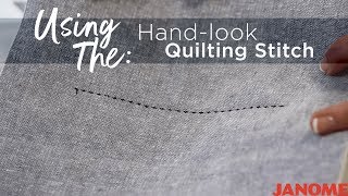 Using The Handlook Quilting Stitch [upl. by Heidy]