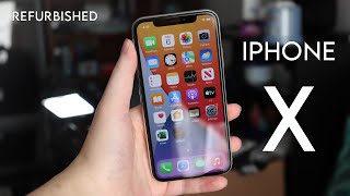 Unboxing a Refurbished Apple iPhone X amp Review in 2022 Popsy Refurbished iPhone [upl. by Hgielar]