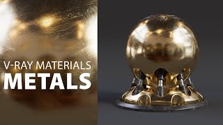 How To Create Realistic Metal Materials in VRay for 3ds Max [upl. by Ellingston]