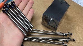 Cutting Injection Mold Ejector Pins with a Haas DM2  Part 1 [upl. by Mullen]