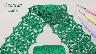 Ажурное ЛЕНТОЧНОЕ КРУЖЕВО вязание крючком МК 💎 Beautiful and very easy to crochet LACE [upl. by Michaud642]